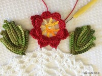 Trilho de mesa caminho de flores - passo a passo (148)