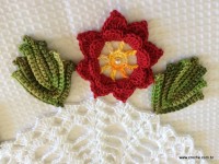 Trilho de mesa caminho de flores - passo a passo (149)