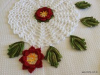 Trilho de mesa caminho de flores - passo a passo (150)