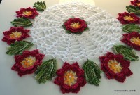 Trilho de mesa caminho de flores - passo a passo (158)