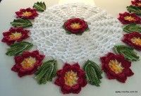 Trilho de mesa caminho de flores - passo a passo (159)