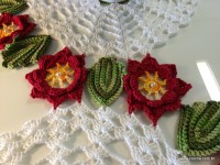 Trilho de mesa caminho de flores - passo a passo (160)