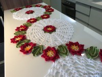 Trilho de mesa caminho de flores - passo a passo (162)