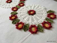 Trilho de mesa caminho de flores - passo a passo (165)