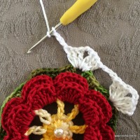 Trilho de mesa - caminho de mesa com flor rasteirinha - passo a passo (10)