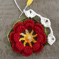 Trilho de mesa - caminho de mesa com flor rasteirinha - passo a passo (11)