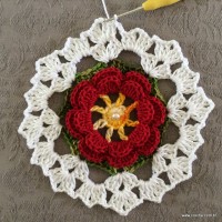 Trilho de mesa - caminho de mesa com flor rasteirinha - passo a passo (22)