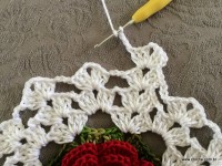 Trilho de mesa - caminho de mesa com flor rasteirinha - passo a passo (28)