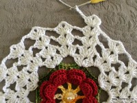 Trilho de mesa - caminho de mesa com flor rasteirinha - passo a passo (33)