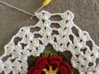 Trilho de mesa - caminho de mesa com flor rasteirinha - passo a passo (35)