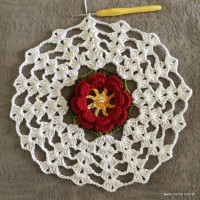 Trilho de mesa - caminho de mesa com flor rasteirinha - passo a passo (36)