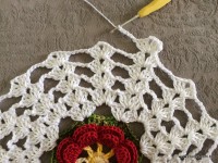 Trilho de mesa - caminho de mesa com flor rasteirinha - passo a passo (38)