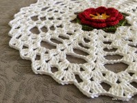 Trilho de mesa - caminho de mesa com flor rasteirinha - passo a passo (58)