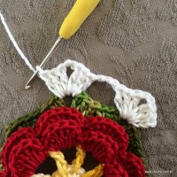 Trilho de mesa - caminho de mesa com flor rasteirinha - passo a passo (8)