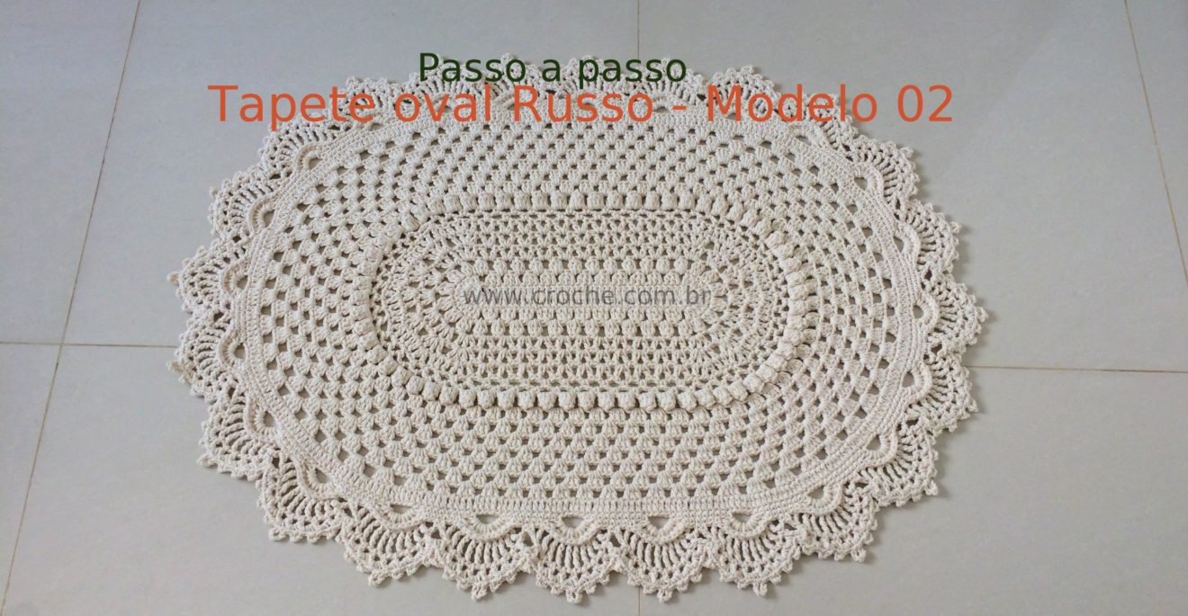 Tapete oval russo modelo 2