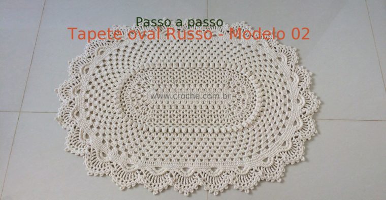 Tapete oval russo modelo 2