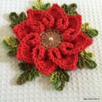 Flor coração passo a passo - croche.com (82)
