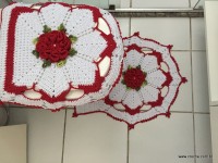 Jogo de banheiro camélia - tampa do vaso (73)