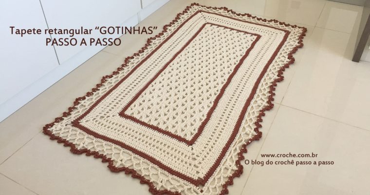 Tapete retangular passo a passo
