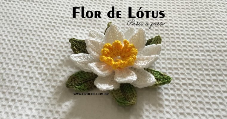 Flor de lótus passo a passo