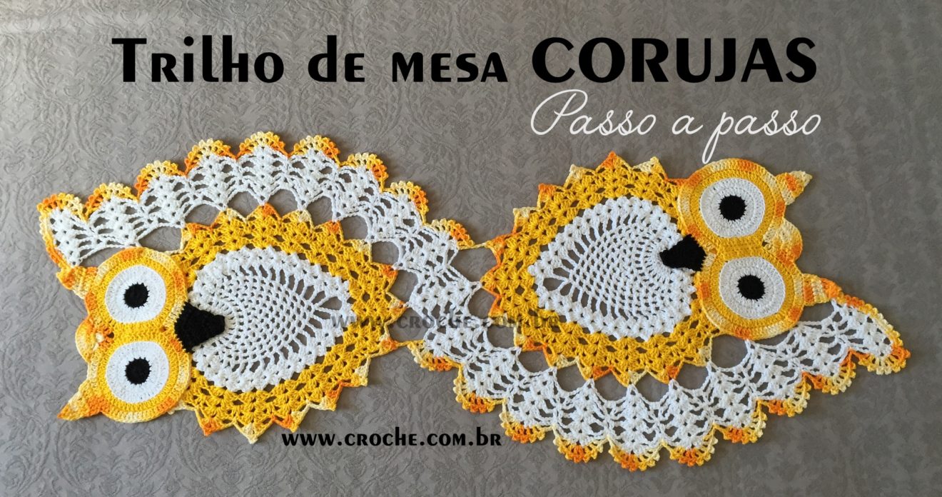 Trilho de mesa corujas passo a passo