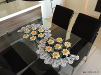 Trilho de mesa flor de lótus parte 3 (102)