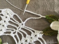 Trilho de mesa flor de lótus parte 3 (65)