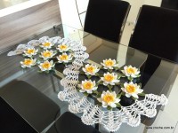 Trilho de mesa flor de lótus parte 3 (86)