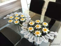 Trilho de mesa flor de lótus parte 3 (87)