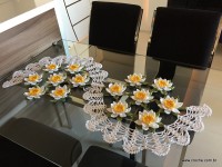 Trilho de mesa flor de lótus parte 3 (94)