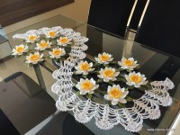 Trilho de mesa flor de lótus parte 3 (96)