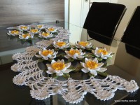 Trilho de mesa flor de lótus parte 3 (99)
