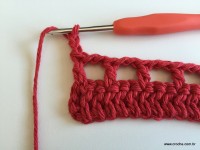Tapete vermelho em crochê filé (13)