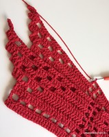 Tapete vermelho em crochê filé (134)