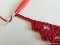 Tapete vermelho em crochê filé (139)