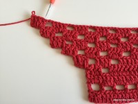 Tapete vermelho em crochê filé (162)
