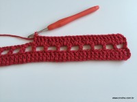 Tapete vermelho em crochê filé (17)