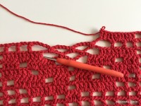 Tapete vermelho em crochê filé (186)