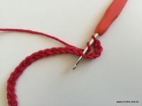 Tapete vermelho em crochê filé (2)