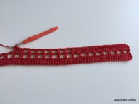 Tapete vermelho em crochê filé (22)