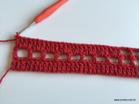 Tapete vermelho em crochê filé (25)