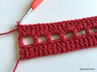 Tapete vermelho em crochê filé (26)