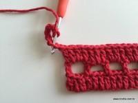 Tapete vermelho em crochê filé (28)