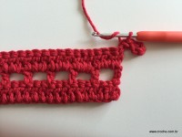Tapete vermelho em crochê filé (30)