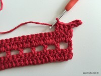 Tapete vermelho em crochê filé (31)