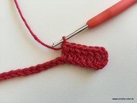 Tapete vermelho em crochê filé (4)