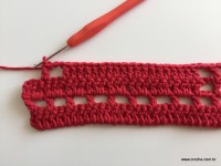 Tapete vermelho em crochê filé (48)