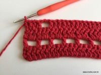 Tapete vermelho em crochê filé (49)
