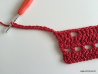 Tapete vermelho em crochê filé (51)
