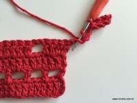 Tapete vermelho em crochê filé (56)